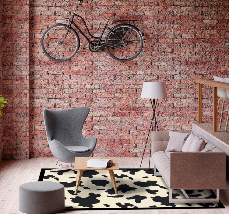 Cowhide Pattern animal print vinyl carpet - TenStickers