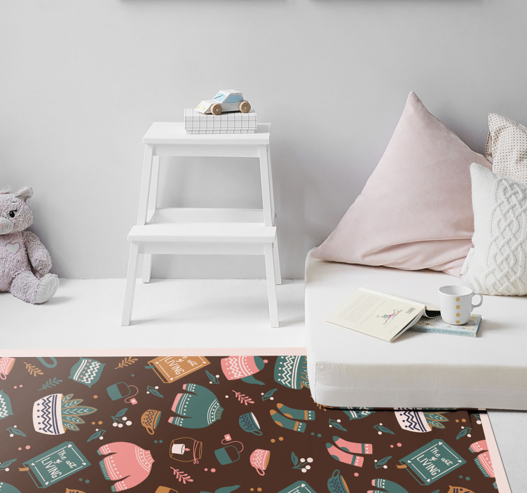 Cozy living essentials teen vinyl carpet - TenStickers
