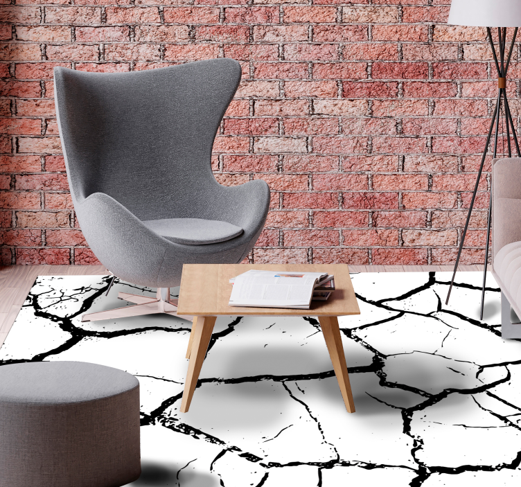 Cracked Earth stone effect vinyl carpet - TenStickers
