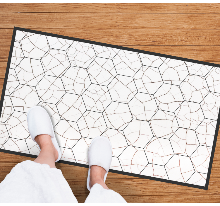 Cracked Stone Pattern geometric vinyl carpet - TenStickers