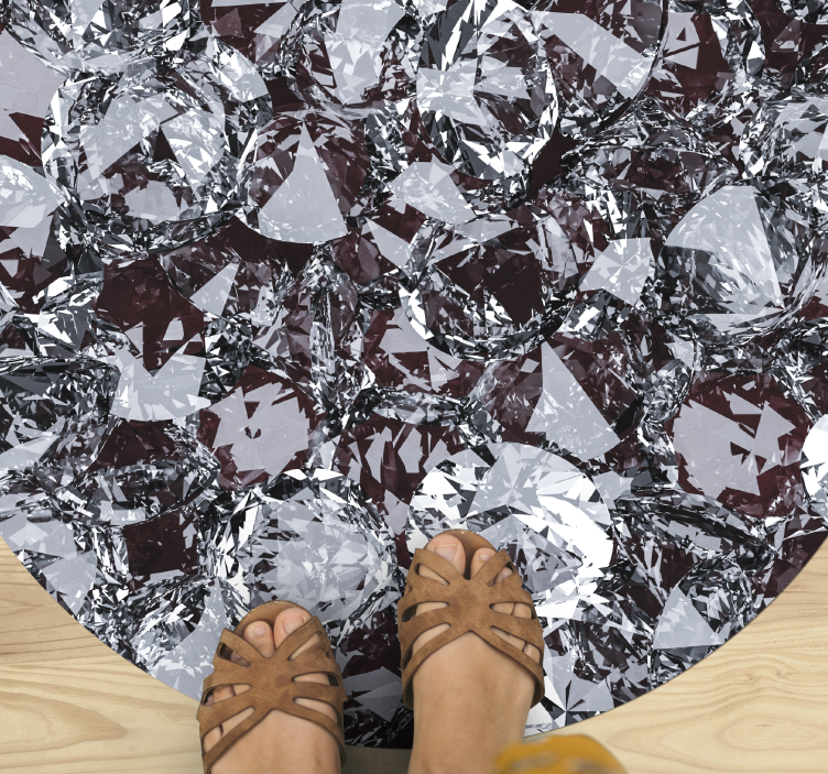 Crystal gemstone vinyl rug - TenStickers