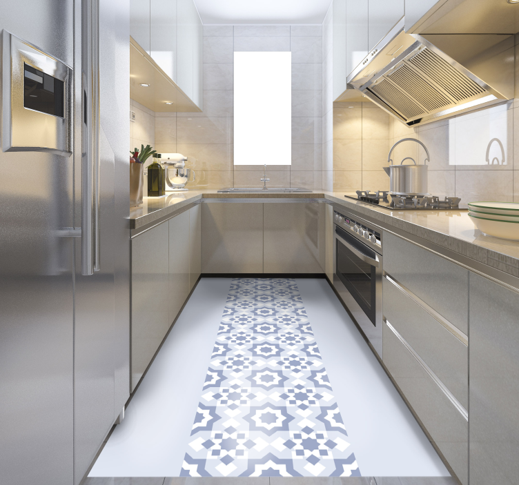 Culinary Tile Runner kitchen vinyl carpet - TenStickers