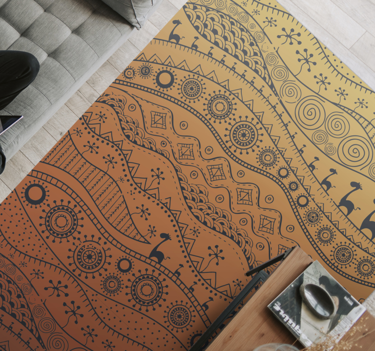 Cultural Abstract Patterns ethnic vinyl carpet - TenStickers
