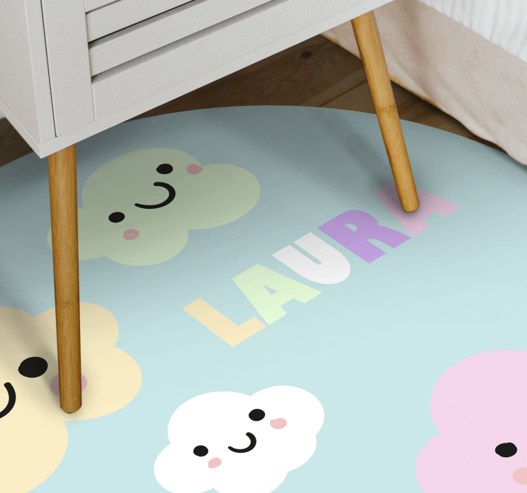 Customizable Clouds custom vinyl carpet - TenStickers