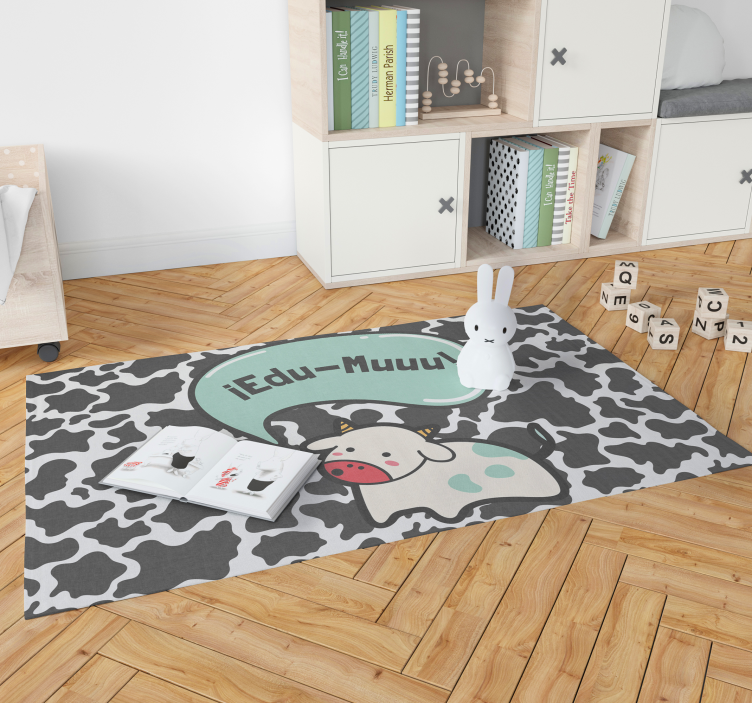 Customizable Cow Nursery kids vinyl carpet - TenStickers