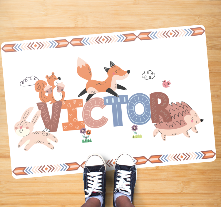Customizable Critters custom vinyl carpet - TenStickers