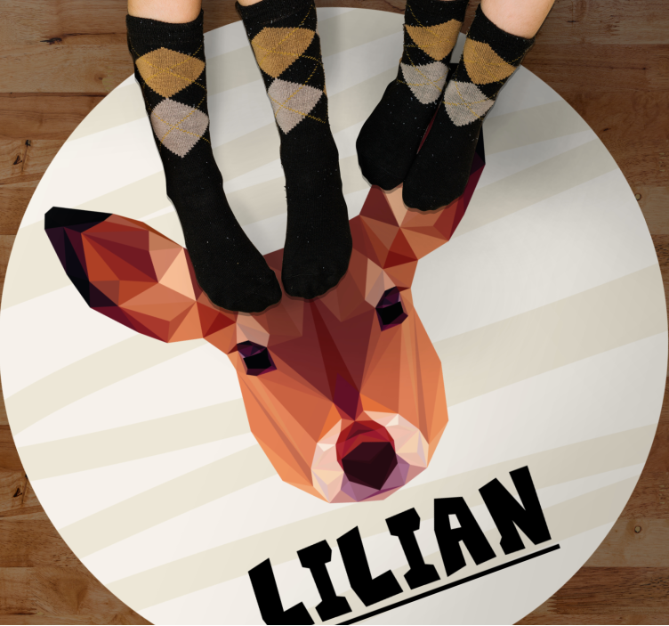 Customizable Deer custom vinyl carpet - TenStickers