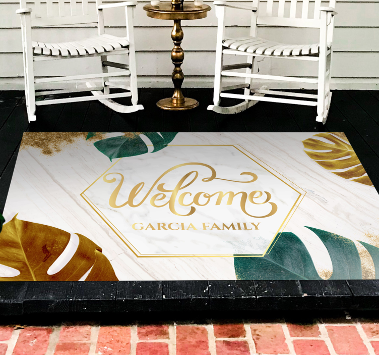 Customizable Entryway custom vinyl carpet - TenStickers