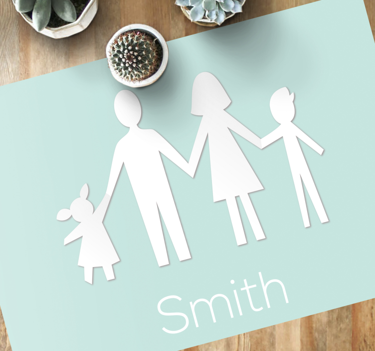 Customizable Family custom vinyl carpet - TenStickers