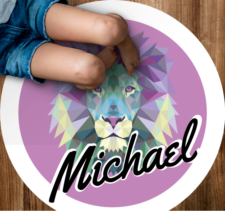 Customizable Lion custom vinyl carpet - TenStickers