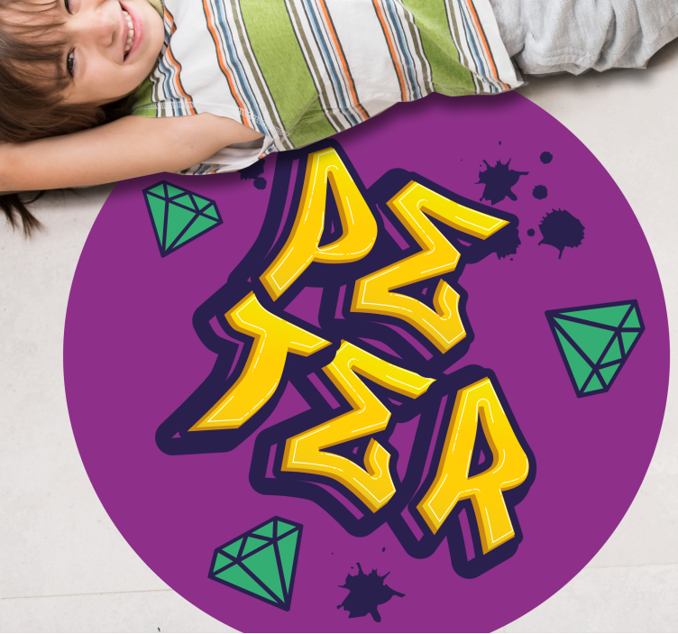 Arte y diamantes custom vinyl carpet - TenStickers