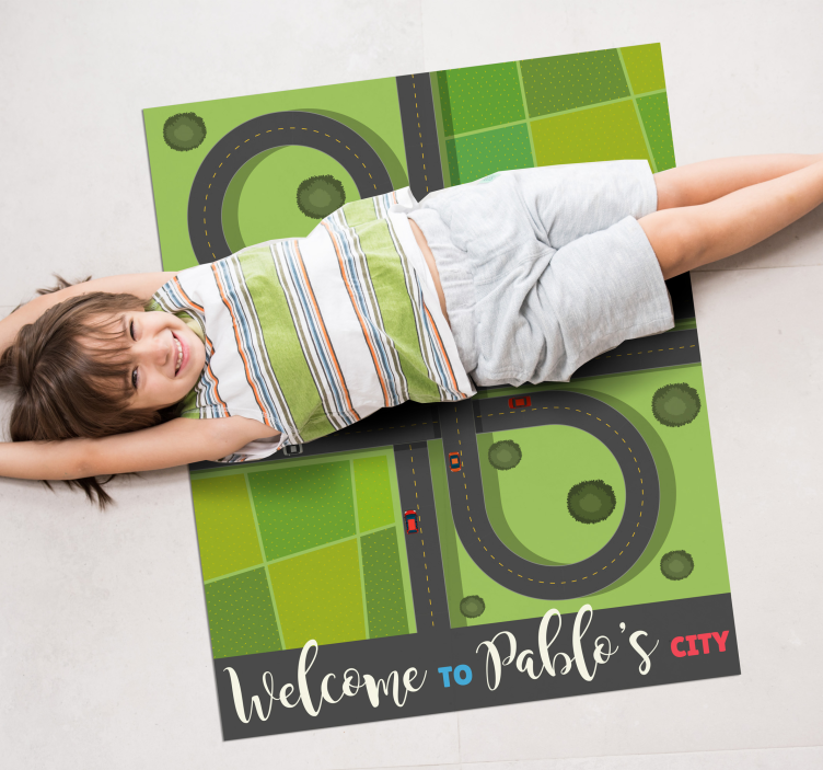 Customizable Playmap custom vinyl carpet - TenStickers
