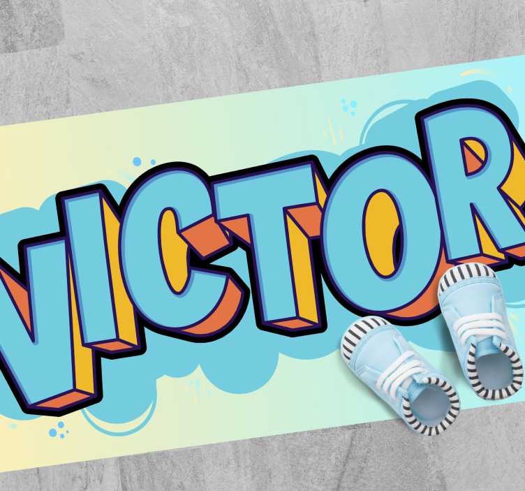 Customizable Sneakers custom vinyl carpet - TenStickers