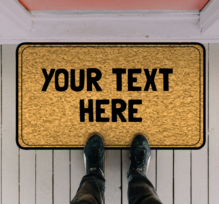 Customizable Text Entry custom vinyl carpet - TenStickers