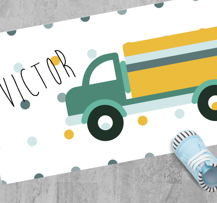 Customizable Truck custom vinyl carpet - TenStickers