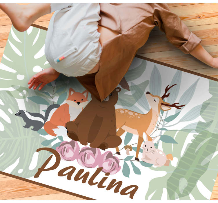 Animal Jungle custom vinyl carpet - TenStickers