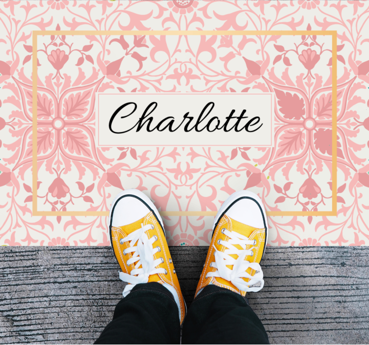 Custom botanical arrangement bedroom vinyl carpet - TenStickers