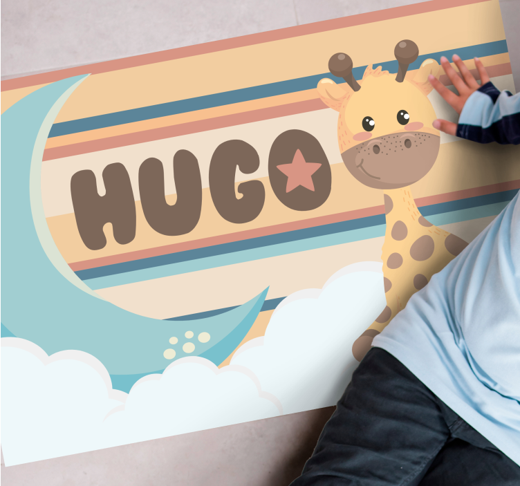 Giraffe Design custom vinyl carpet - TenStickers