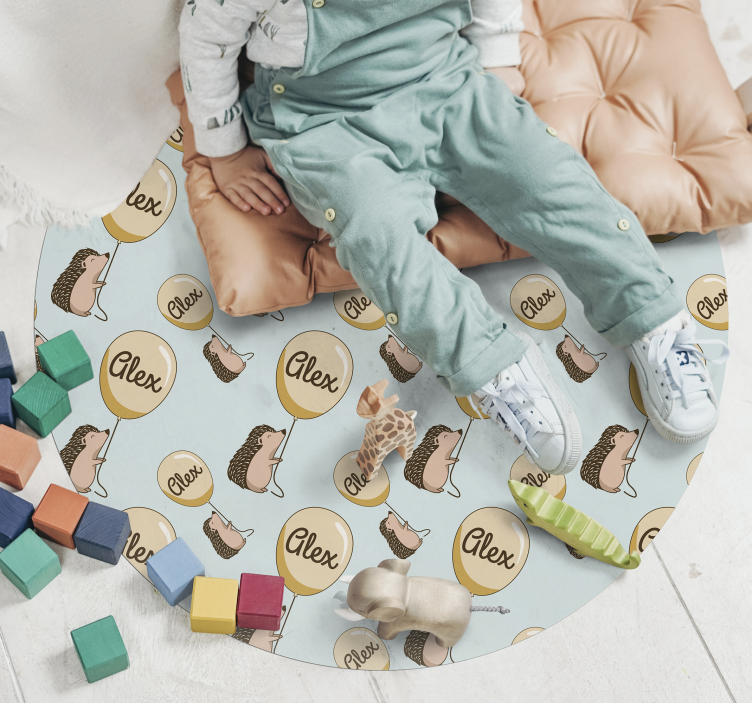 Customized Hedgehog custom vinyl carpet - TenStickers