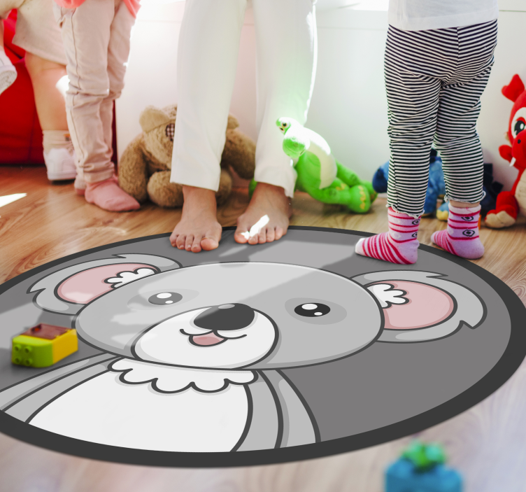 Cute Koala Illustration kids vinyl carpet - TenStickers