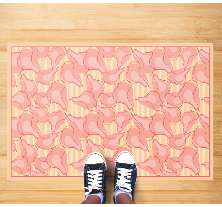 Cute Pink Patterns kitchen vinyl carpet - TenStickers