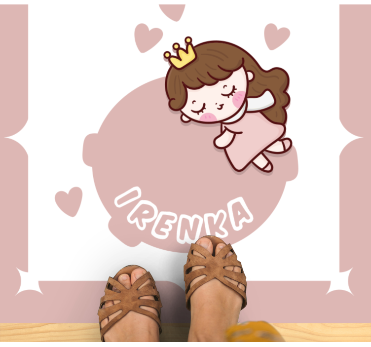 Cute Princess Theme custom vinyl carpet - TenStickers