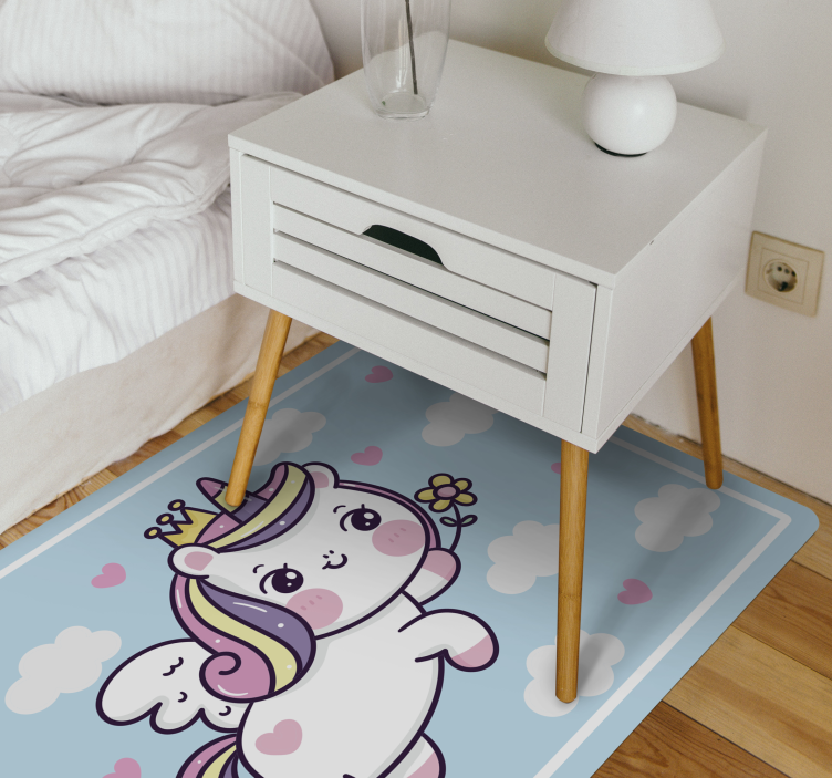 Cute Unicorn Fantasy kids vinyl carpet - TenStickers