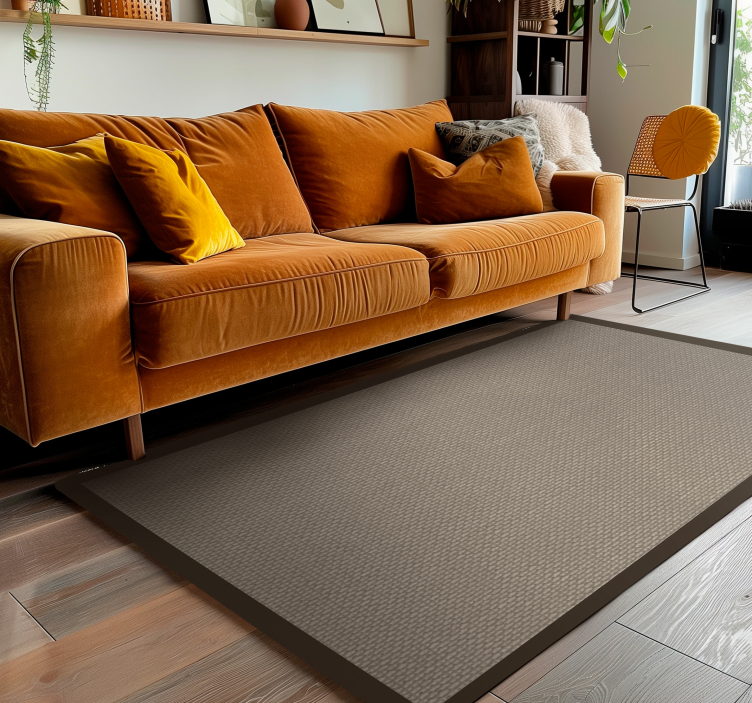 Darker color outline beige vinyl carpet - TenStickers