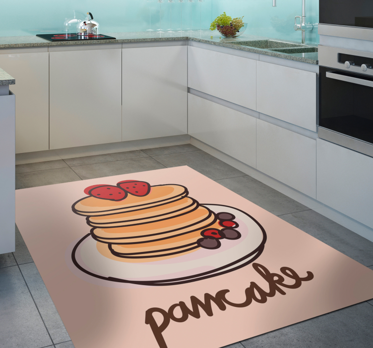 Delicious Pancakes kitchen vinyl carpet - TenStickers