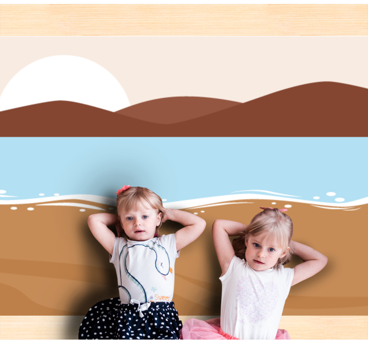 Desert Beach Scene nature vinyl carpet - TenStickers