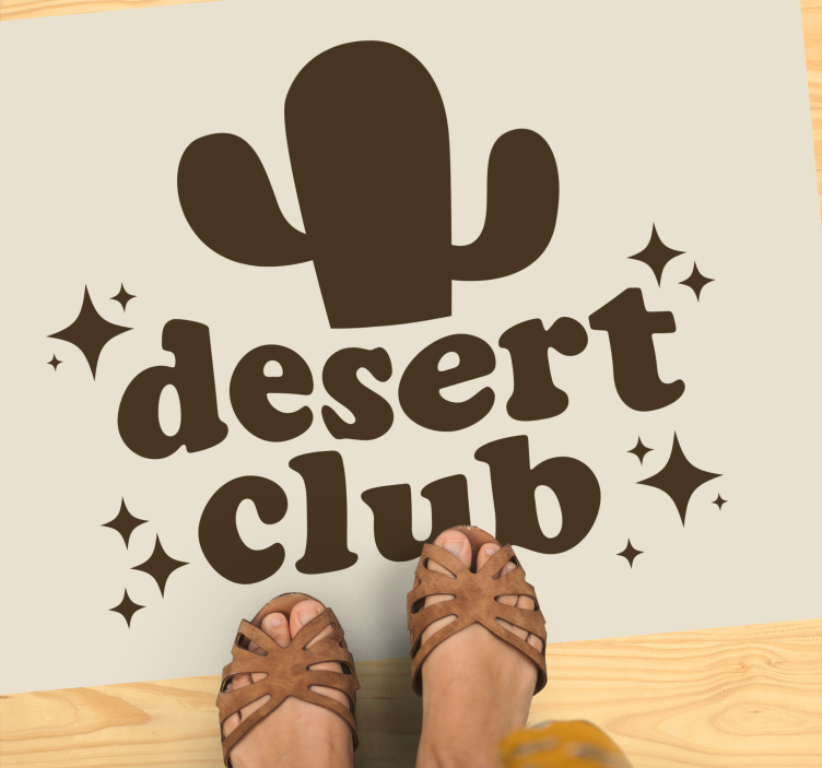 Desert club theme custom vinyl carpet - TenStickers