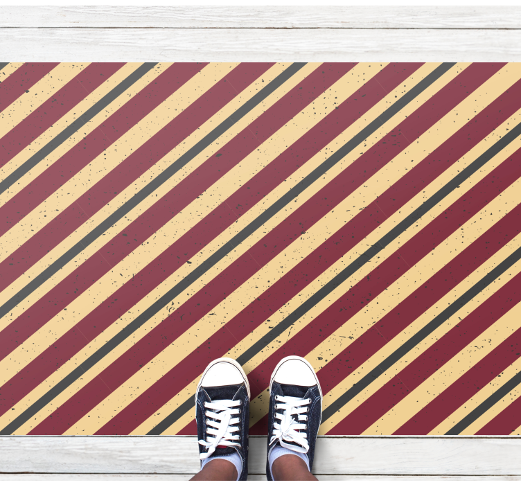Diagonal abstract pattern striped vinyl carpet - TenStickers