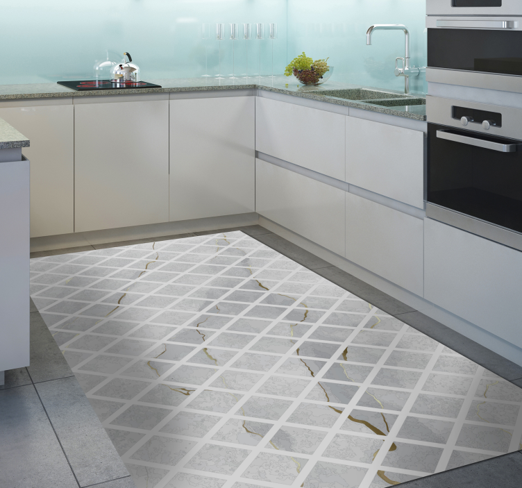 Diamond and beija stone floor tiles - TenStickers