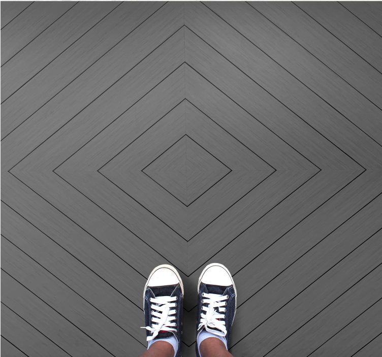 DIAMOND PATTERNED FLOOR modern vinyl carpet - TenStickers