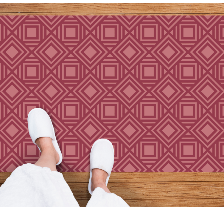 Diamond patterns geometric vinyl carpet - TenStickers