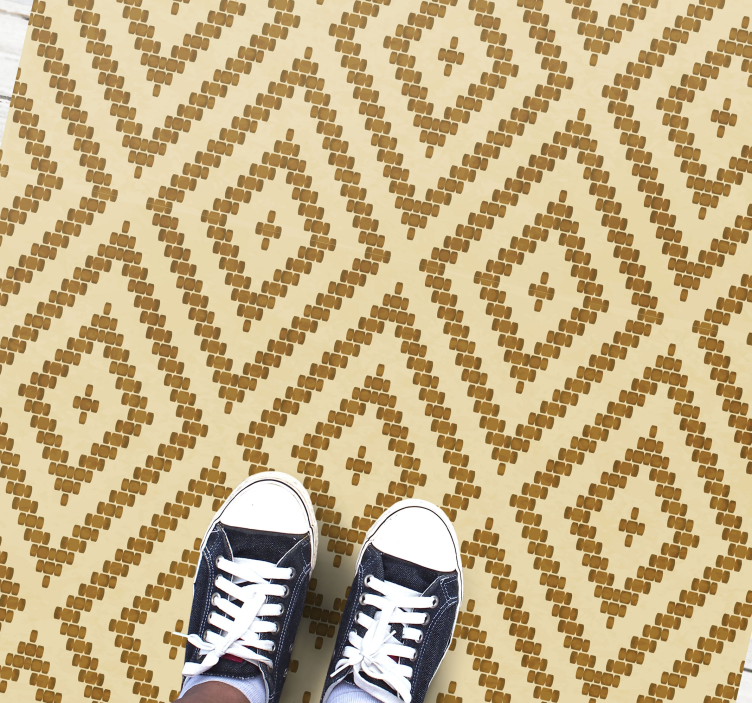 Diamond Textured Style geometric vinyl carpet - TenStickers
