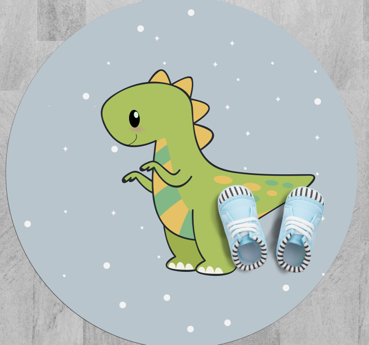 Dinosaur Footwear kids vinyl carpet - TenStickers