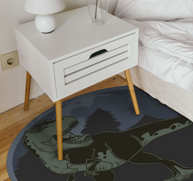 Dinosaur Illustration animal vinyl carpet - TenStickers