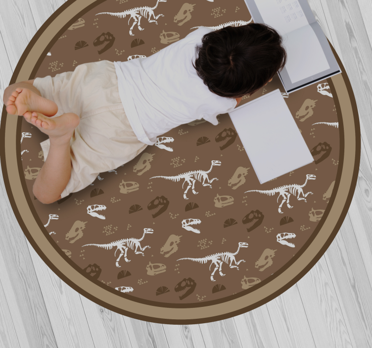 Dinosaur Motifs kids vinyl carpet - TenStickers