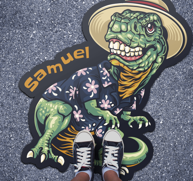 Dinosaur Vacation Attire custom vinyl carpet - TenStickers