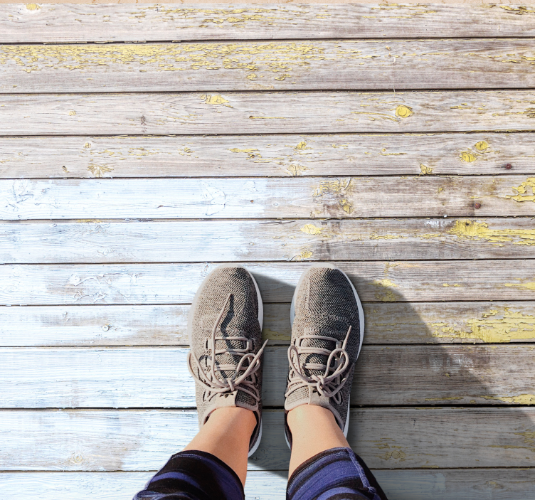 Distressed Plank Surface wood effect vinyl carpet - TenStickers