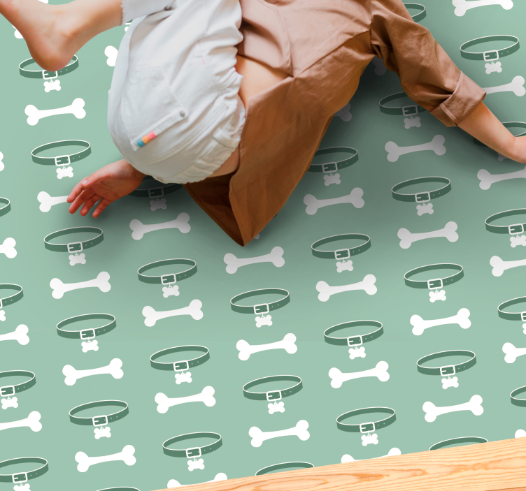 Dog Bones Pattern animal vinyl carpet - TenStickers