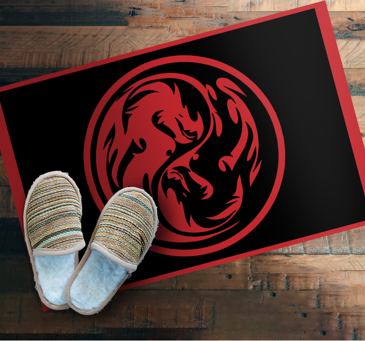 Dragon insignia animal vinyl carpet - TenStickers