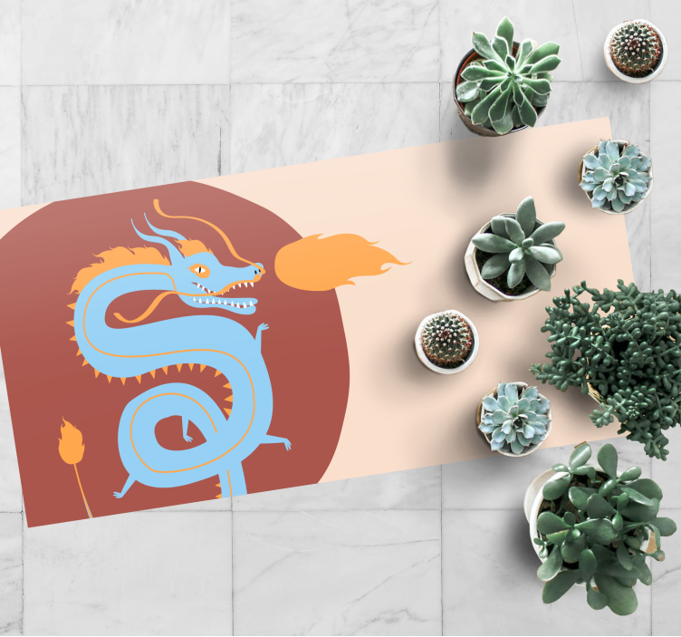 Dragon spirit ethnic vinyl carpet - TenStickers