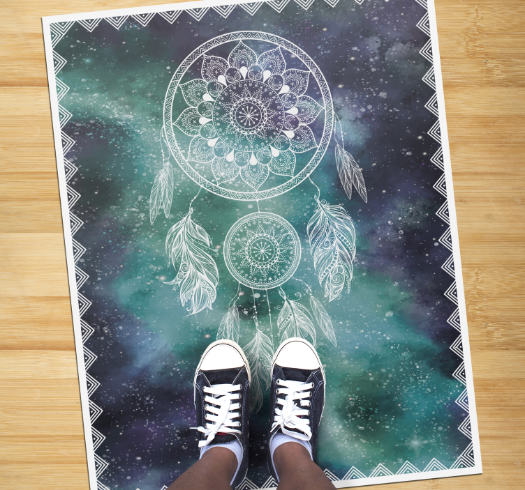Dream Catcher Pattern mandala vinyl carpet - TenStickers