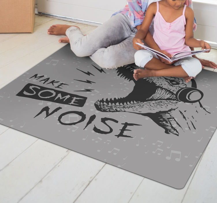 Dynamic Dinosaur Sound kids vinyl carpet - TenStickers