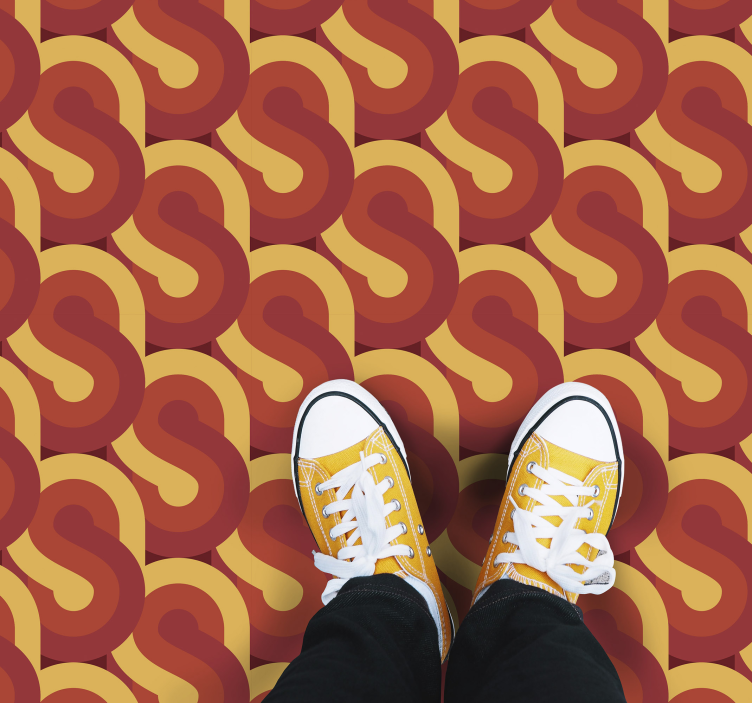 Dynamic retro design vintage vinyl carpet - TenStickers