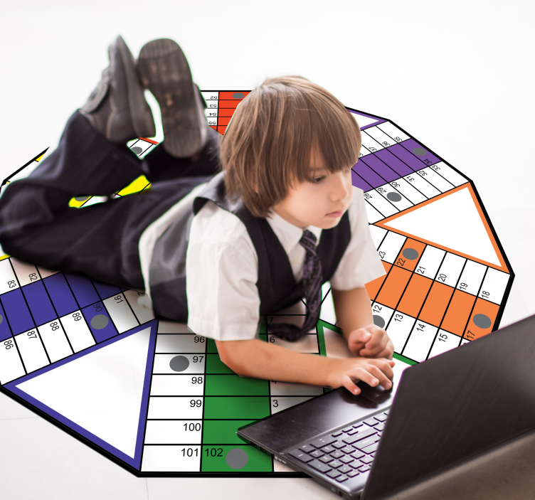 Educational Playboard game vinyl carpet - TenStickers