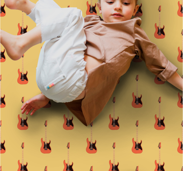 Electric Guitar Focal teen vinyl carpet - TenStickers