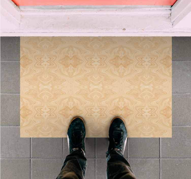 Elegant beige pattern marble vinyl carpet - TenStickers